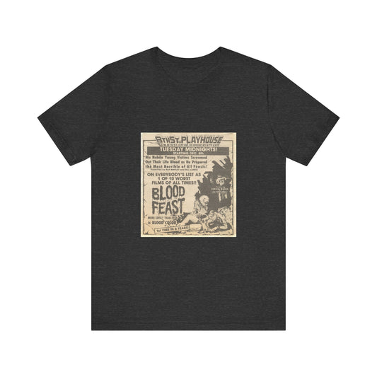 Blood Feast Newspaper T-Shirt - Video Nasties Collection