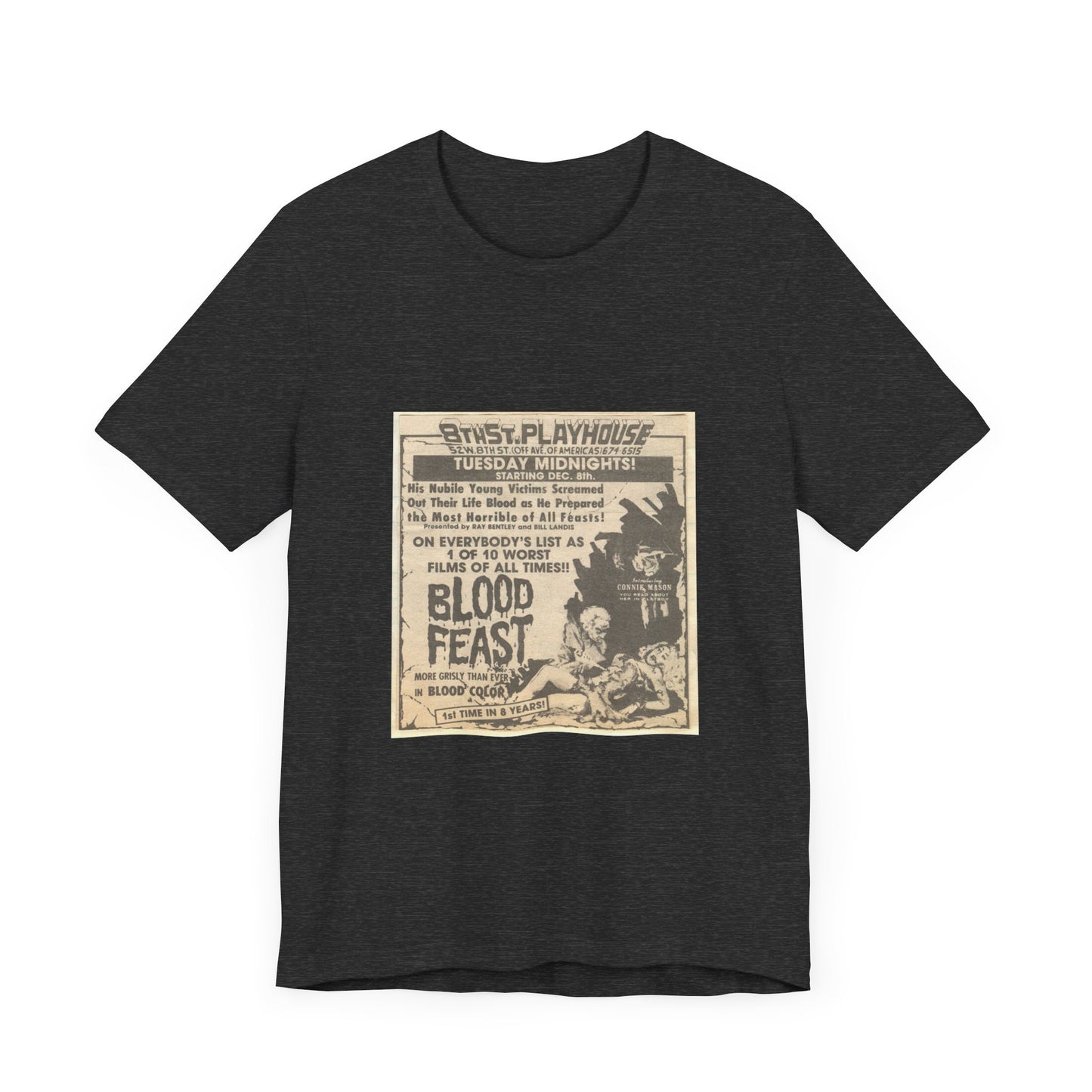 Blood Feast Newspaper T-Shirt - Video Nasties Collection